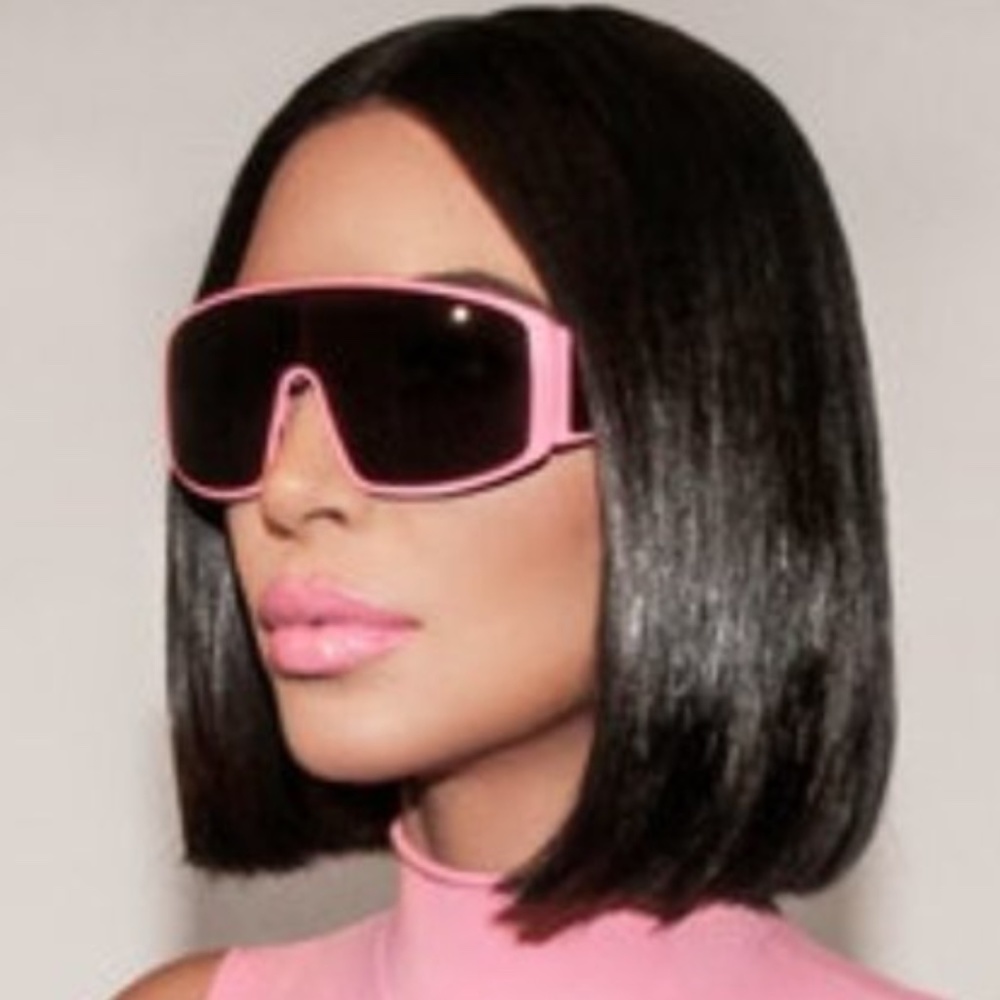 Kim Kardashian West Gemini Shield PINK Sunglasses